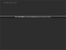 Tablet Screenshot of iowavote.com